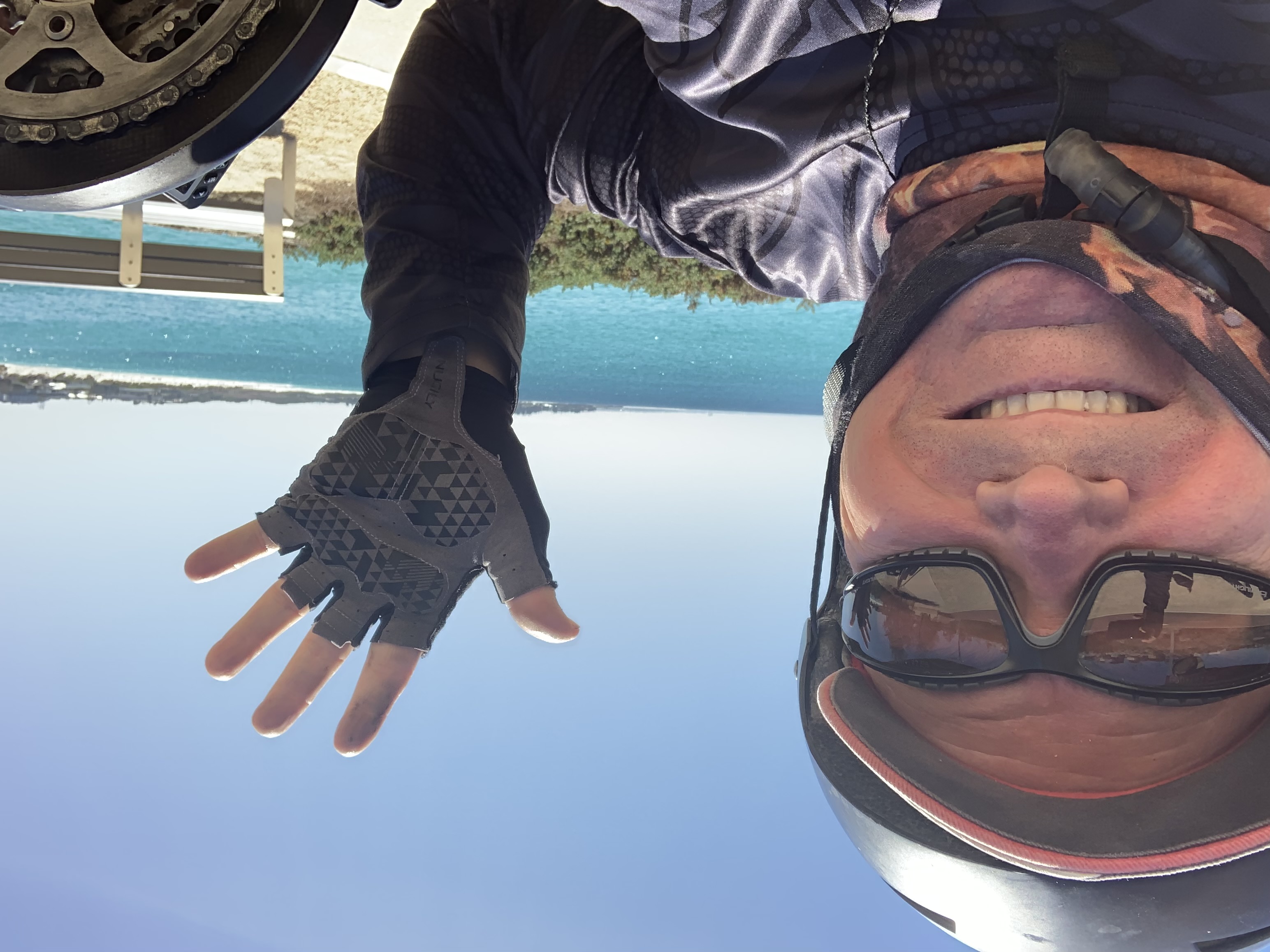 Handcycling by the ocean
