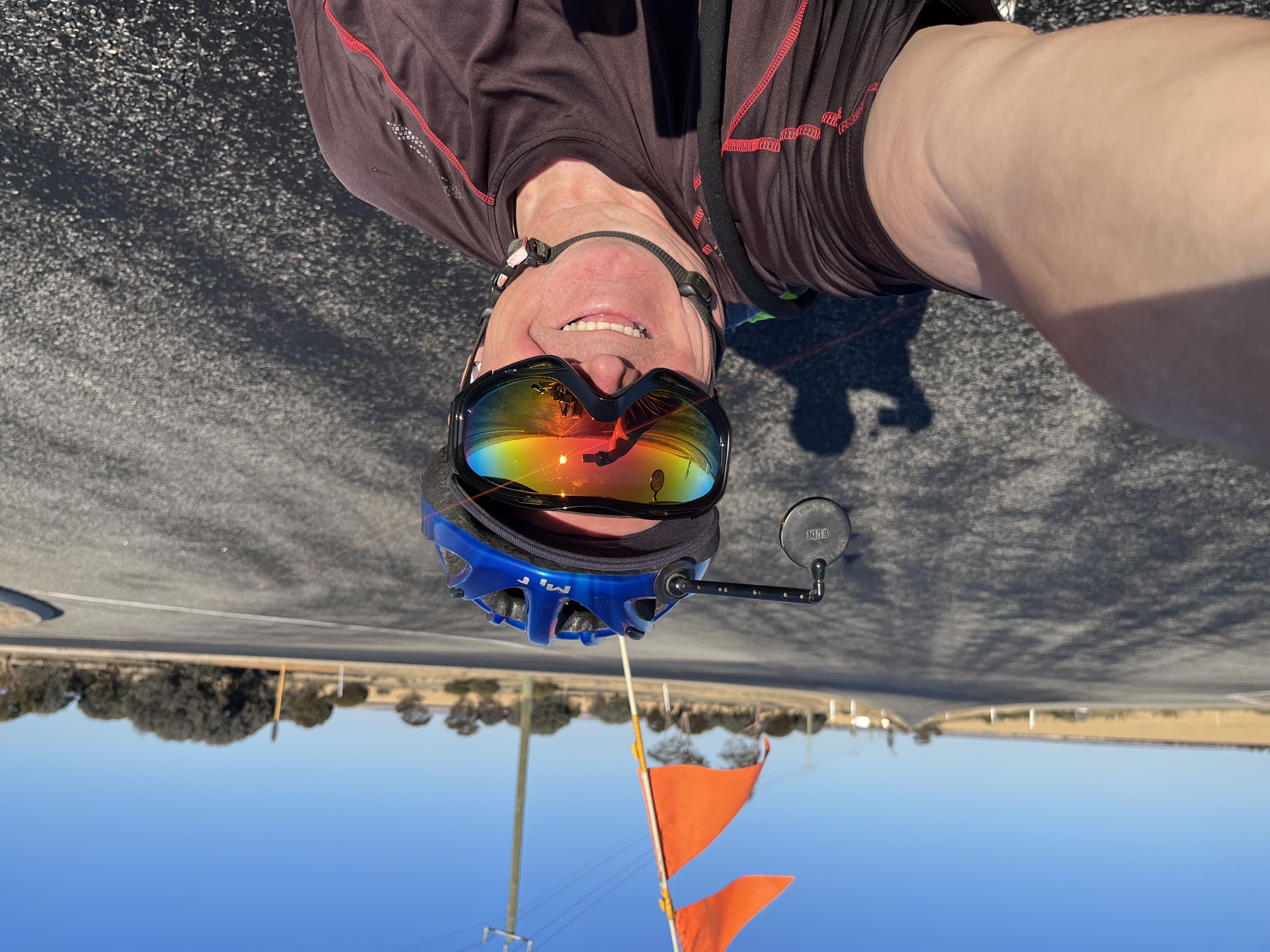 Andreas on the open outback road